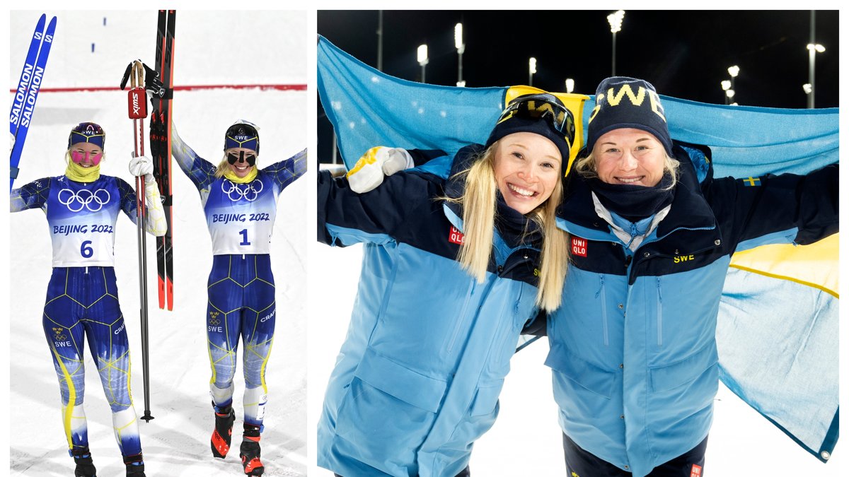 Jonna Sundling och Maja Dahlqvist tog guld och silver i den individuella OS-sprinten. Nu kör de för ett nytt guld i lagtävlingen i OS.